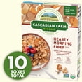 thumbnail image 2 of Cascadian Farm Organic Cereal, Hearty Morning Fiber, 14.6 oz (Pack of 10), 2 of 3