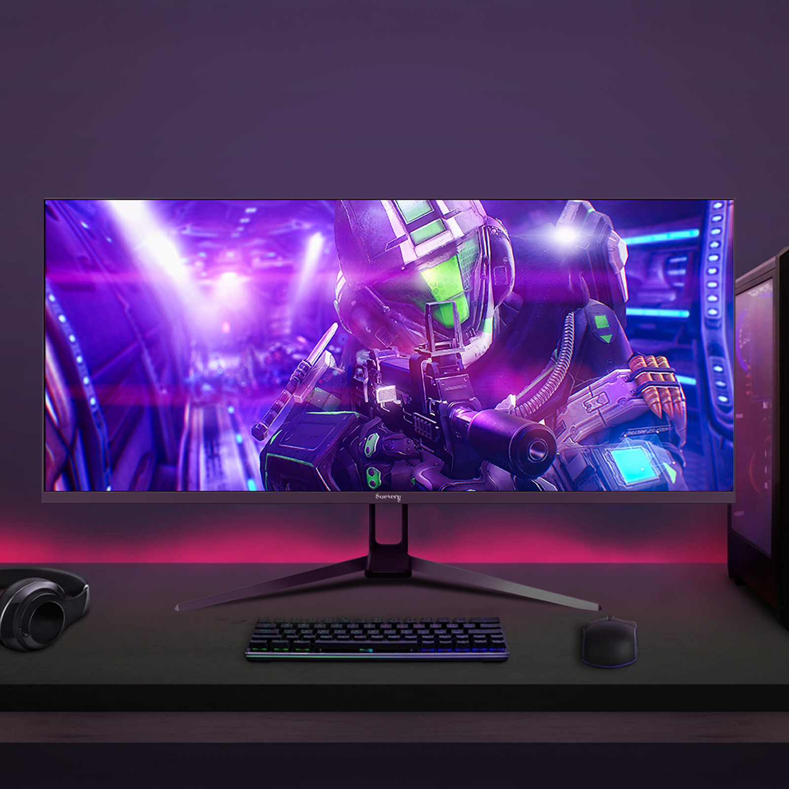 Suevery 34 Inch 165Hz UWQHD IPS Utrawide Gaming Monitor,3440x1440
