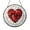 Acrylic 3.5 Inch, variant on Heartbeat Heart Stained Glass Window Suncatcher, Symbolic Love Art Hanging Decor