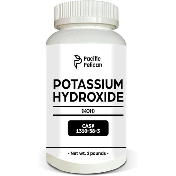 Pacific Pelican Potassium Hydroxide (Caustic Potash) (KOH) - 2 Pounds Each - Chemical | Pack of 1
