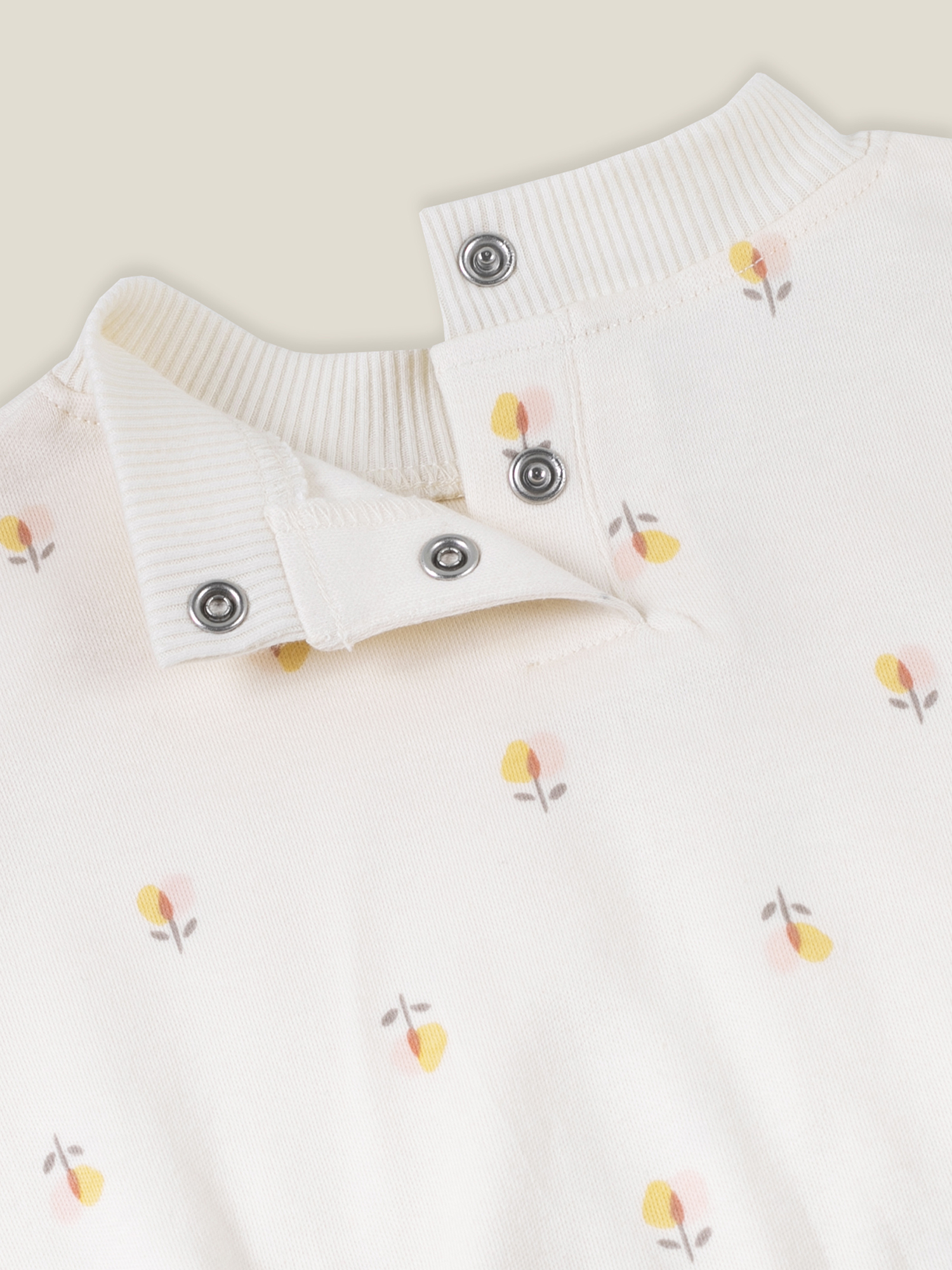 Little Star 100% Organic Cotton 2 Pack Baby Girl Sweatshirt Rompers