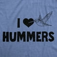 thumbnail image 2 of Mens Funny T Shirts I Heart Hummers Sarcastic Humming Bird Graphic Tee for Men Graphic Tees, 2 of 7