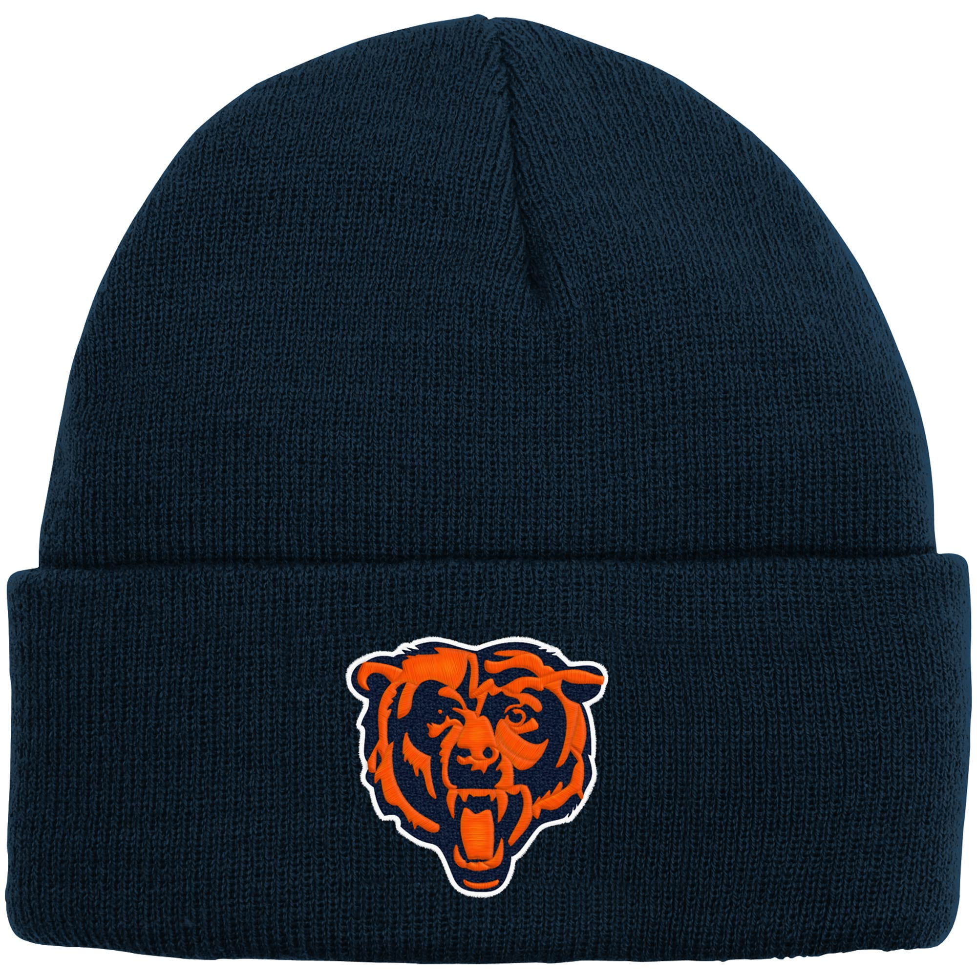 Chicago Bears Youth Basic Cuffed Knit Hat Navy OSFA
