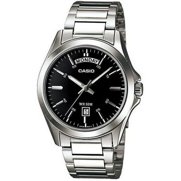 Men's Classic Day and Date Steel Watch MTP1370D-1A1