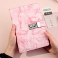 thumbnail image 4 of A5 Pink Marble Diary with Lock for Women, Notebook with Pen,Password Locked Journal for Women Gifts, 4 of 9