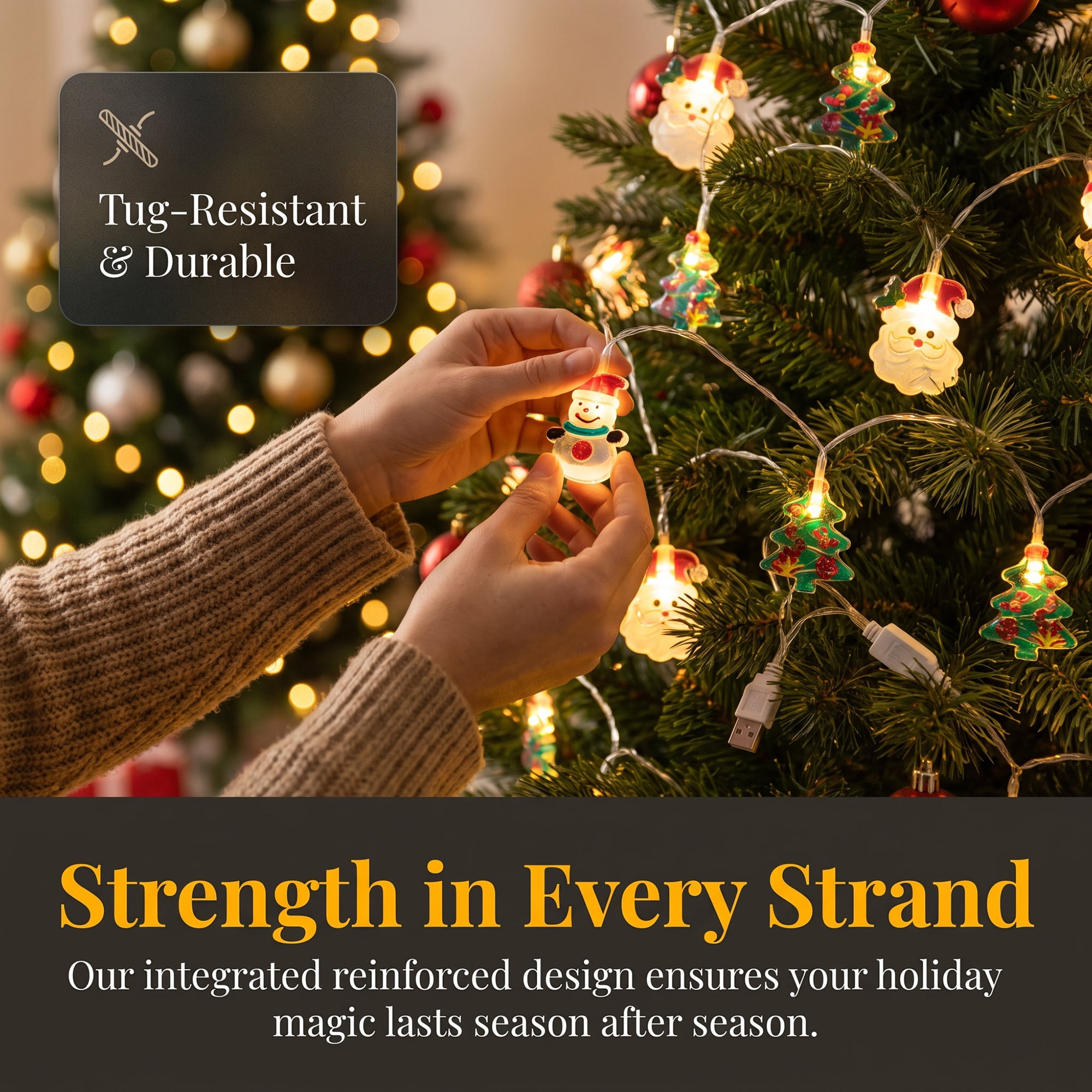 Unique Bargains Fairy Lights for Decor and Festive 9.8 ft Multicolor USB Powered