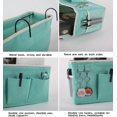 thumbnail image 3 of Organizador colgante para mesita de noche, bolsa de almacenamiento para mesita de noche, para literas y camas de hospital, barandillas para cama de dormitorios, se pueden colocar anteojos,, 3 of 6