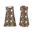 thumbnail image 7 of Yiaed Merry Christmas Print Women's Sleeveless Dress, Loose Fit Summer Dress, Casual Sleeveless Dress for Women, 7 of 7