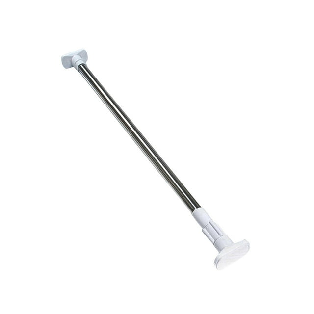 Tringle à Rideau Télescopique Multifonction 50-80cm en Acier Inoxydable Tringle de Douche Tringle d'Expansion Tringle de Porte Tube de Rideau de Douche (Blanc)