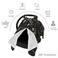 thumbnail image 3 of Car Seat Cover Baby, Cowgirl In Desert Baby Car Seat Cover for Baby Boys Girls Newborn , Infant Car Seat Canopy Cover Nursing Breastfeeding Cover Warm Blanket, 3 of 7