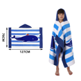 thumbnail image 5 of Toalla de baño para niños, poncho de toalla de baño con capucha para niños, súper absorbente, de secado rápido para bañera/piscina/playa (50" x 30", gato), 5 of 5