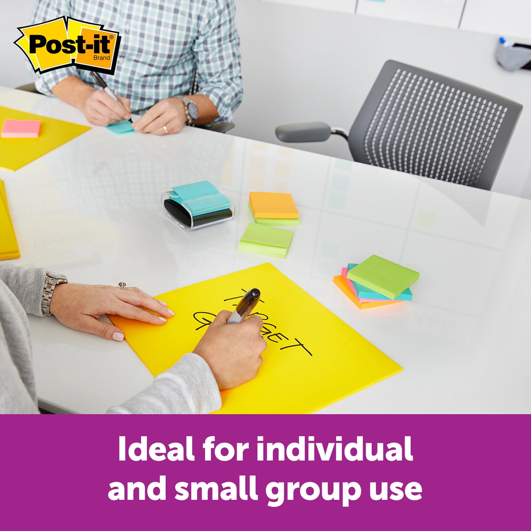 Post-it Super Sticky Big Note, 11 in. x 11 in., Yellow, 30 Sheets/Pad, Pack of 3
