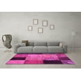 thumbnail image 3 of Ahgly Company Indoor Rectangle Patchwork Pink Transitional Area Rugs, 8' x 10', 3 of 4