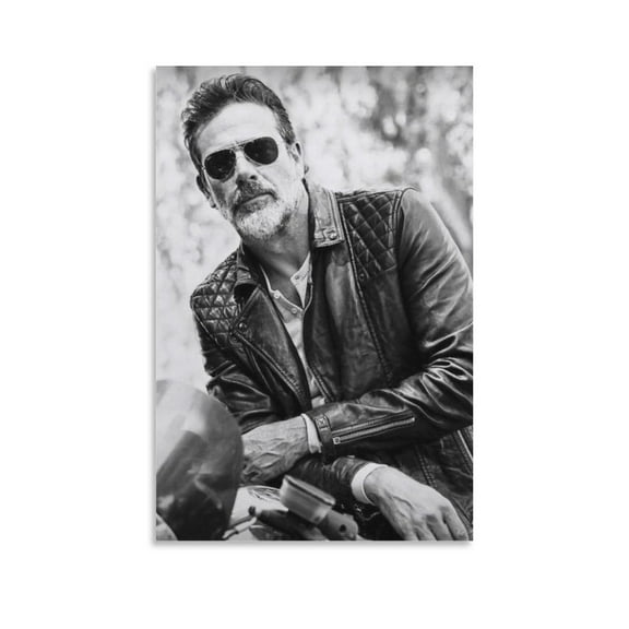 Jeffrey Dean Morgan Canvas Poster Room Aesthetic Poster Print Art Wall Painting Canvas Posters Gifts Modern Bedroom Decor 12x18inch(30x45cm)