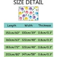 thumbnail image 2 of Coolnut Area Rug Cute Cartoon Pastel Elephants Nursery Rug Floor Mat Kids Playing Mat 7' x 5' (80 x 58 in) for Living Room Bedroom, 2 of 6