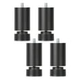 thumbnail image 4 of 4 Pieces M10 Thread Bed Frame Legs Heavy Duty Furniture Support Legs Replacement Black 18cm, 4 of 7