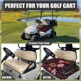 thumbnail image 4 of Whosucclay Breathable Golf Cart Seat Towel Blanket for Travel Off-Road, Elastic 4 Storage Pockets Golf Cart Seat Cover, Donut Pattern, 4 of 7