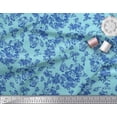thumbnail image 3 of Soimoi Velvet Fabric Leaves & Floral Artistic Decor Fabric Printed Yard 58 Inch Wide, 3 of 3