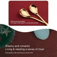 thumbnail image 4 of Oleegame 2PC Stainless Steel Cutlery Set Christmas Tableware Set Stainless Steel Spoon Gift Set Dessert Spoon Fork Coffee Spoon Christmas Pendant Spoon Tableware Set Gift Red, 4 of 5