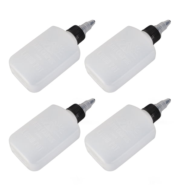 Botella de Aceite, Botella de condimento Líquido Fácil de Limpiar de Fugas A Prueba de Fugas 4 PCS Para Barbacoa para acampar