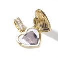 thumbnail image 1 of Colgante de marco de medallón de foto personalizado con forma de corazón de The BLING KING, grabado de nombre, joyería de memoria de moda para pareja, regalo del Día de San Valentín, 1 of 4