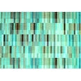 thumbnail image 1 of Ahgly Company Indoor Rectangle Southwestern Turquoise Blue Country Area Rugs, 2' x 4', 1 of 4
