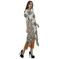 thumbnail image 3 of Moomaya Printed Traditional Clothing Womens Asymmetric Kurti Kurta With Pant Set, 3 of 6