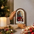 thumbnail image 4 of 2026 Christmas Indoor Decoration Vintage Christmas Wooden Framed Sign. Arched Frame Xmas Wall Art. Tabletop Hanging Purpose Decor For Holiday Indoor Home Party Ornament, 4 of 7