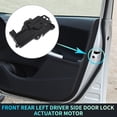 thumbnail image 2 of Actuador de motor de bloqueo de puerta eléctrica del lado del conductor delantero trasero izquierdo para Ford F-150 05-08 No.1L2Z78218A43AA Negro, 2 of 7
