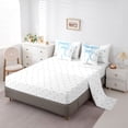 thumbnail image 5 of Erosebridal Blue Bowknot Twin Bedding Sets for Girls, Monogrammed C Bedding Comforter Set, Reversible 7pcs, 5 of 6