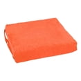 thumbnail image 3 of Blazing Needles Set of 4 Indoor Microsuede Chair Cushions, Tangerine Dream, 3 of 4