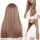 thumbnail image 5 of Peluca Integral Pelucas Largas, Castaño Castaño Claro Cabello Largo, Para Fiestas Halloween EOTVIA No, 5 of 7