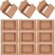 thumbnail image 1 of 50 cajas de papel kraft con ventana transparente para tarjetas de felicitación, sobres, cajas rectangulares de papel kraft marrón para postales, correo, facturas, invitaciones, 1 of 7
