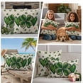 thumbnail image 5 of St Patrick's Day Outdoor Waterproof Pillow Covers, Green Lucky Shamrock Love Spring Beige Decorative Square Throw Pillowcase Sofa Cushion Sham for Patio/Couch/Chair, 18"x18" 2 Pack, 5 of 8