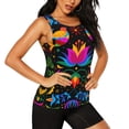 thumbnail image 2 of Lsque Mexican Flower Traditional1 Printed Workout Tank Tops for Women, Athletic Sports Tank Tops, Compression Sleeveless Dry Fit Shirts,Sleeveless Yoga Shirt-Large, 2 of 9