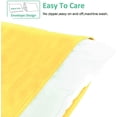 thumbnail image 2 of King Pillowcases Set of 2, 100% Brushed Microfiber, Soft and Cozy, Wrinkle, Fade, Stain Resistant with Envelope Closure, 20"x 36", Yellow, 2 of 7