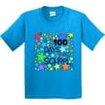 thumbnail image 3 of Inktastic 100 Days of School Colorful Stars Youth T-Shirt, 3 of 5