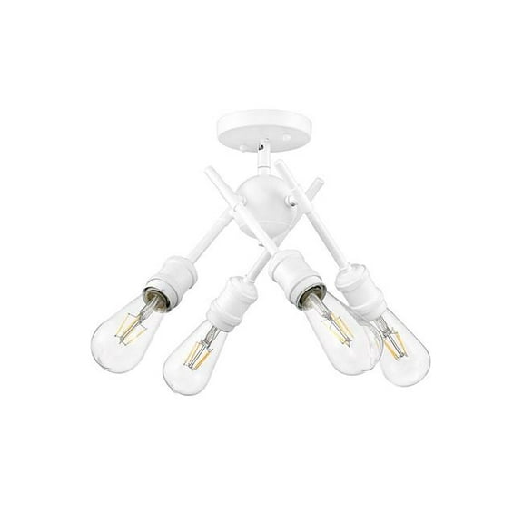 Axel 4-Light Semi-Flush in Matte White