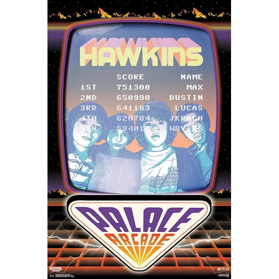 Netflix Stranger Things: Season 2 - Palace Arcade Wall Poster, 22.375" x 34"