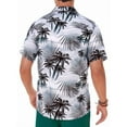 thumbnail image 2 of sogami Mens Cotton Short Sleeve Hawaiian Shirts Holiday Casual Button Down Shirt, 2 of 7