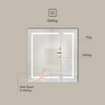 thumbnail image 5 of Ayna Decors Neo 30" x 32" LED Medicine Cabinet with Mirror, Surface LED Medicine Cabinet, Bathroom Mirror Cabinet with Adjustable Shelves, Outlets, USB and Type C Ports, Defogger, Dimmer, Clock & Temp, 5 of 9