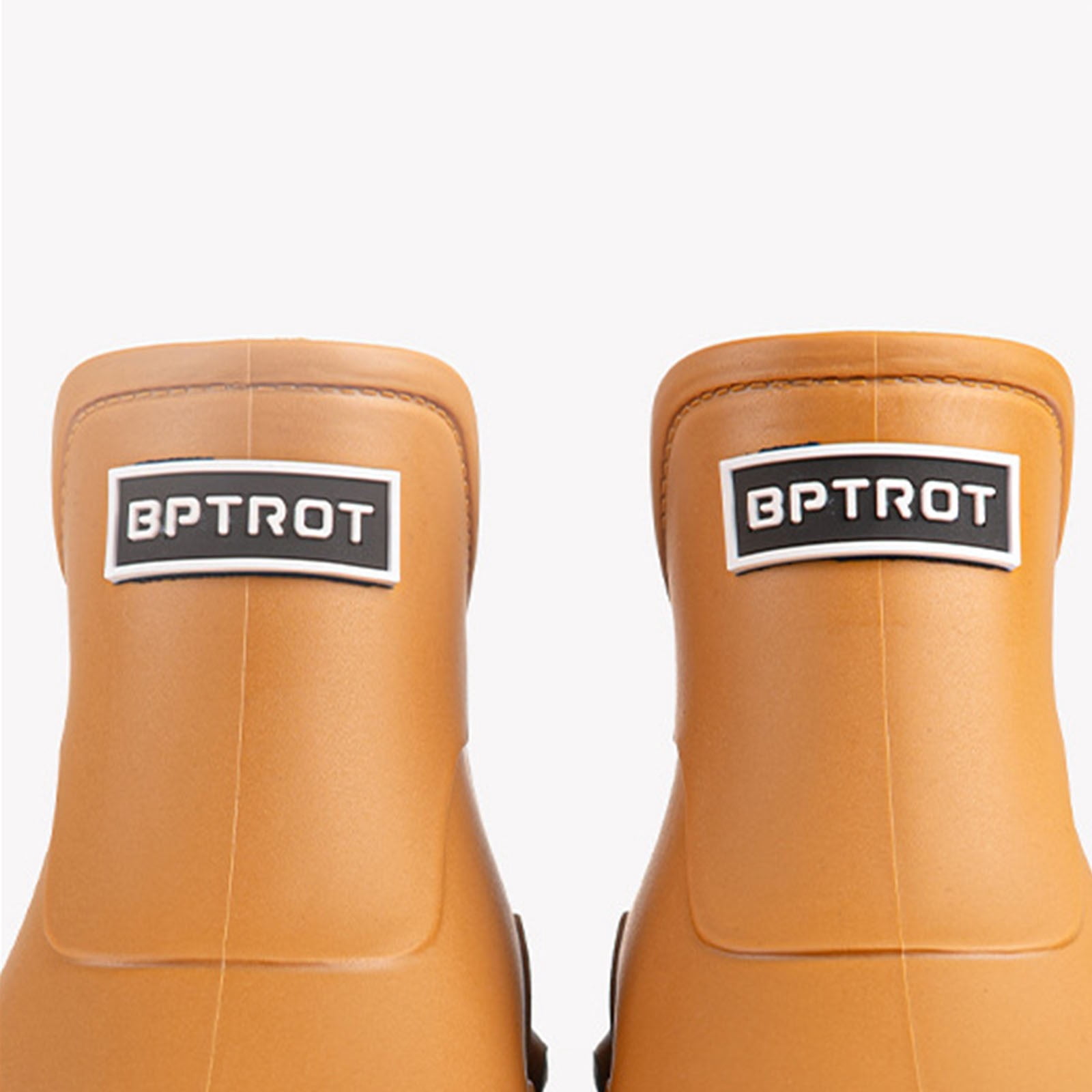 Wensltd Unisex Couple Rain Boots Short Ankle Waterproof Letter Print Women Men Rubber Boots for Outdoor Wear