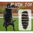 thumbnail image 3 of Onmygogo Plush Dog Squeaky Toys, Stuffed Plush Animal Tail Toys for Aggressive Chewers, Interactive Toys for Small, Medium, Large Breed Dogs(Raccoon), 3 of 5
