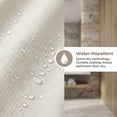 thumbnail image 6 of Unique Bargains Waffle Weave Shower Curtain with Excellent Drape Beige 71"W x 71"L, 6 of 8