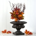 thumbnail image 3 of Nearly Natural 20in. Maple Leaf and Berries Artificial Flower Bouquet (Set of 3), Orange, 3 of 3