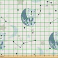 thumbnail image 2 of Ambesonne Cartoon Fabric by the Yard Upholstery, Sleeping Bears on Moons Art, 3 Yards, Blue Grey Pale Tan Dust, 2 of 5