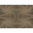 thumbnail image 1 of Ahgly Company Indoor Rectangle Patterned Dark Almond Brown Area Rugs, 4' x 6', 1 of 1