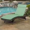 thumbnail image 3 of GDF Studio Savana Outdoor Water Resistant Chaise Lounge Cushions, Set of 2, Green and White Stripe, 3 of 11