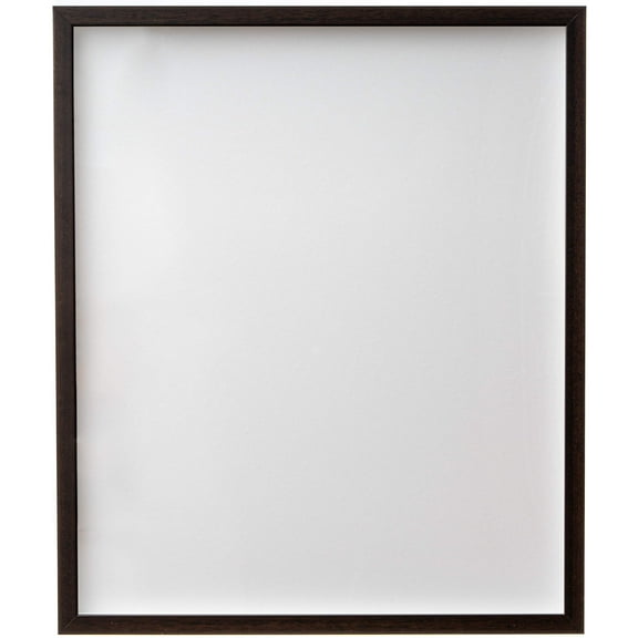 30x30 Shadow Box Brown Walnut Finish Solid Wood Display Frame | 0.875 Inch Moulding Width | 0.875