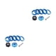 thumbnail image 4 of Toystoory CANSUCC 8 unids/set de aleación de bicicletas de montaña, espaciador de auriculares, portátil, resistente, antioxidante, arandela de Azul 2piezas, 4 of 6